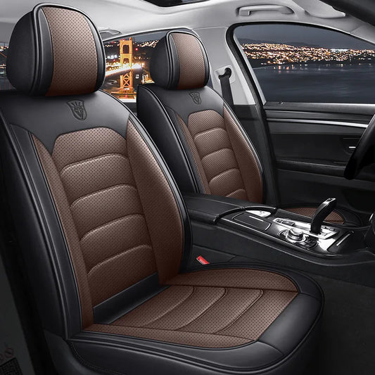 Toyota Prestige Leather & Mesh Fabric Car Seat Covers
